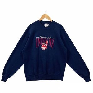 Vintage 90s Cleveland Indians Sweatshirt Crewneck Pullover Sportswear MLB